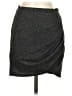MNG Solid Gray Casual Skirt Size XS - photo 1