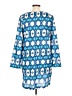 Echo Print Blue Casual Dress Size L - photo 2
