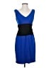 Ann Taylor Color Block Blue Cocktail Dress Size 4 - photo 1