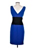 Ann Taylor Color Block Blue Cocktail Dress Size 4 - photo 2