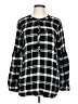 Talbots 100% Rayon Black Long Sleeve Blouse Size L - photo 1