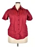 Maxine Burgundy Short Sleeve Blouse Size 22 - photo 1