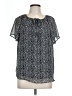 Unbranded Black Short Sleeve Blouse Size L - photo 1