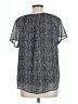 Unbranded Black Short Sleeve Blouse Size L - photo 2