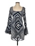 Stone Cold Fox 100% Silk Argyle Blue Casual Dress Size XS (0) - photo 1