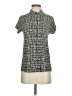 SIYU Gray Ivory Short Sleeve Blouse Size 0 - photo 1