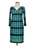Laundry by Design Aztec Or Tribal Print Teal Casual Dress Size 6 - photo 1