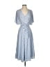 Dex Polka Dots Blue Casual Dress Size XS - photo 1
