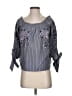 American Eagle Outfitters Gray 3/4 Sleeve Blouse Size S - photo 1