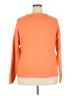 State Of Mind 100% Polyester Orange Pullover Sweater Size XXL - photo 2