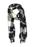 Plush Plaid Gray Blue Scarf One size - photo 1