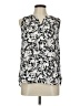 Fenn Wright Manson 100% Polyester Silver Sleeveless Blouse Size M - photo 1