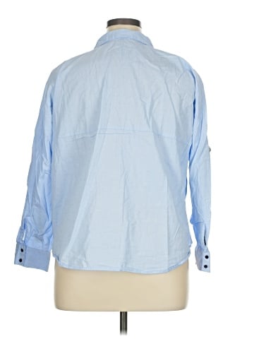 Zara Basic 3/4 Sleeve Button-Down Shirt (view 2)