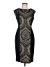 Donna Morgan 100% Polyester Graphic Black Cocktail Dress Size 6 - photo 1