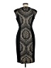 Donna Morgan 100% Polyester Graphic Black Cocktail Dress Size 6 - photo 2