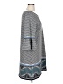 Max Studio Chevron-herringbone Gray Casual Dress Size XL - photo 4