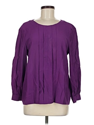 Kate Spade New York Long Sleeve Silk Top (view 1)
