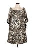 Thalia Sodi Animal Print Brown Tan Casual Dress Size L - photo 1