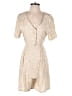 I.C.I. 100% Rayon Paisley Ivory Gold Romper Size S - photo 1