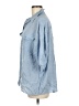 MNG Blue 3/4 Sleeve Button-Down Shirt Size 8 - photo 5