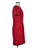 Kasper A.S.L. 100% Polyester Solid Red Casual Dress Size 6 - photo 4