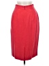 Barrie Pace 100% Silk Solid Red Silk Skirt Size 6 - photo 2