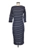Just Fab Stripes Blue Casual Dress Size M - photo 2