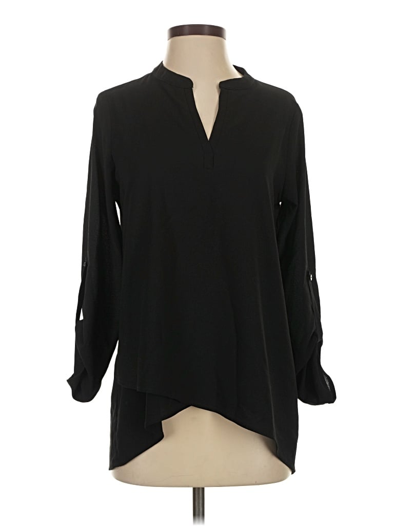 Pre-owned Gibson Long Sleeve Blouse In Black
