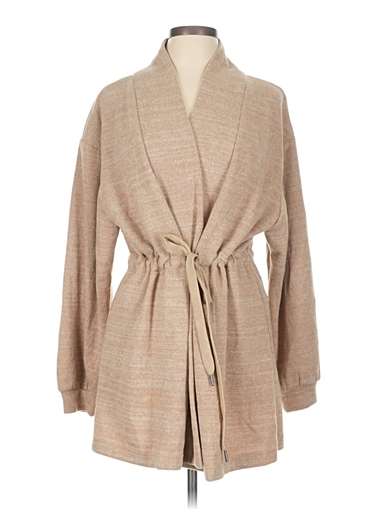 Pre-owned 7 For All Mankind Cardigan Sweater In Brown