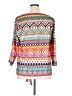 Travel Elements Pink 3/4 Sleeve Blouse Size XL - photo 2
