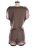 Love on a Hanger 100% Polyester Metallic Brown Romper Size S - photo 2