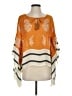 Floreat 100% Viscose Paisley Stripes Orange 3/4 Sleeve Blouse Size XS - photo 1