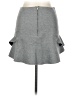 Re:named 100% Polyester Solid Gray Casual Skirt Size L - photo 2