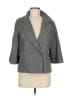 MICHAEL Michael Kors 100% Polyester Chevron-herringbone Gray Blazer Size M - photo 1