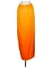Nicholas 100% Silk Orange Silk Skirt Size 6 - photo 2