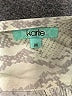 Karlie 100% Rayon Animal Print Snake Print Silver Long Sleeve Blouse Size M - photo 7