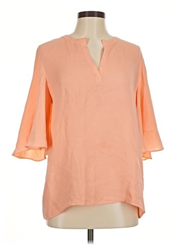 Lafayette 148 New York 3/4 Sleeve Silk Top (view 1)