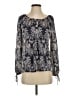 Princess Vera Wang Paisley Blue Long Sleeve Blouse Size XS - photo 1