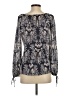 Princess Vera Wang Paisley Blue Long Sleeve Blouse Size XS - photo 2