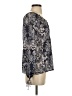 Princess Vera Wang Paisley Blue Long Sleeve Blouse Size XS - photo 4