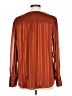 Chico's 100% Polyester Orange Long Sleeve Blouse Size Lg (2) - photo 2