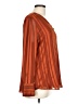 Chico's 100% Polyester Orange Long Sleeve Blouse Size Lg (2) - photo 4