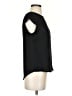 Joie 100% Silk Black Short Sleeve Top Size XS - photo 4