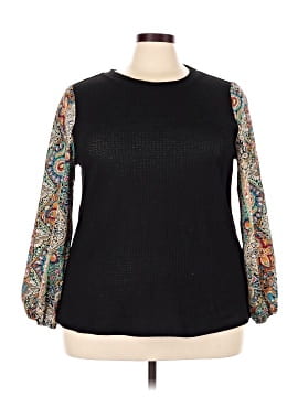 Shein Curve Long Sleeve Blouse