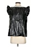 THML Black Short Sleeve Blouse Size S - photo 1