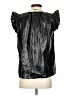 THML Black Short Sleeve Blouse Size S - photo 2