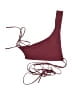 Michael Costello X Revolve Solid Burgundy Swimsuit Top Size S - photo 1