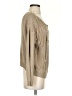 Sparkle & Fade Metallic Tan Pullover Sweater Size S - photo 4