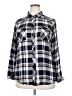 Torrid Plaid Gray Long Sleeve Button-Down Shirt Size 2X Plus (2) - photo 1
