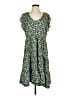 Max Studio Print Green Casual Dress Size XS (estimated) - photo 1